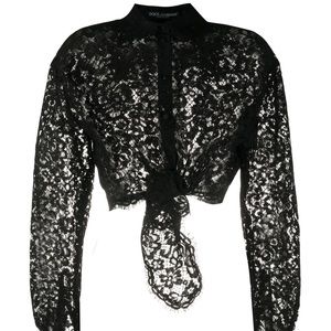 New with tags Dolce and Gabbana Black Lace Top size 40